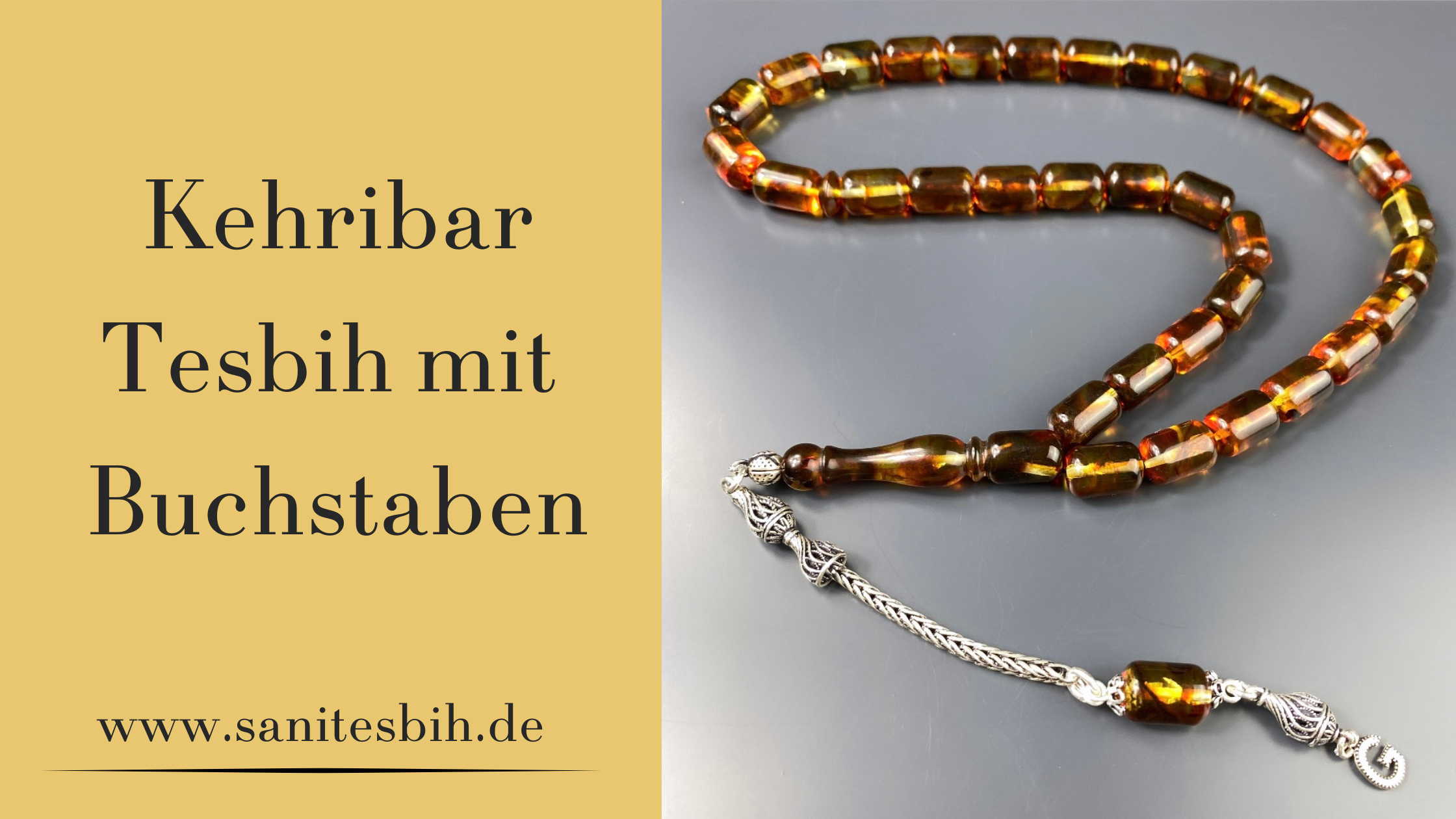 Bernstein Gebetskette Tesbih