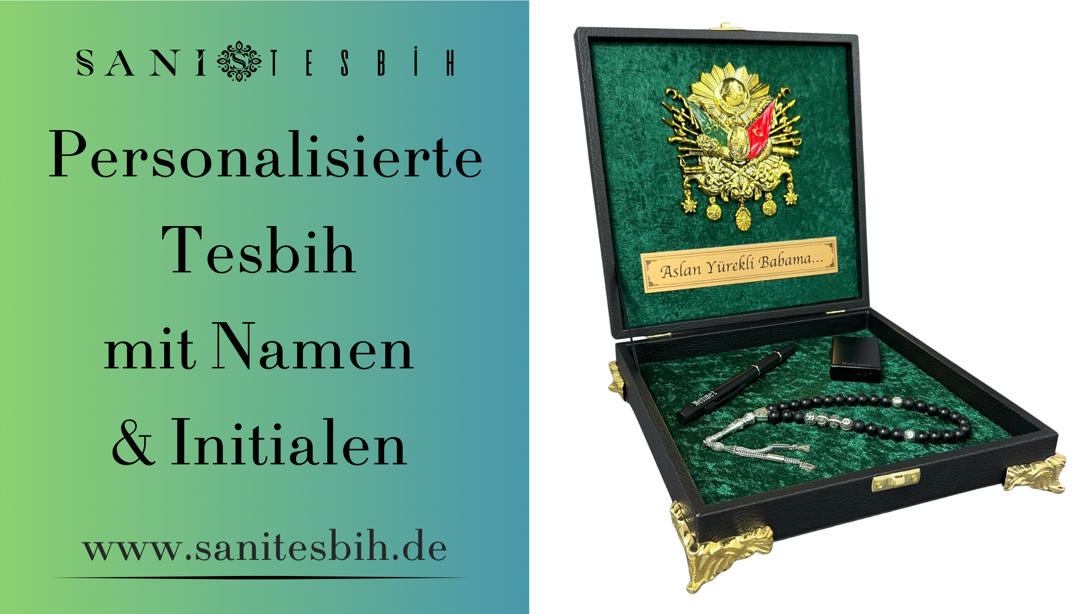 Personalisierte Tesbih mit Namen