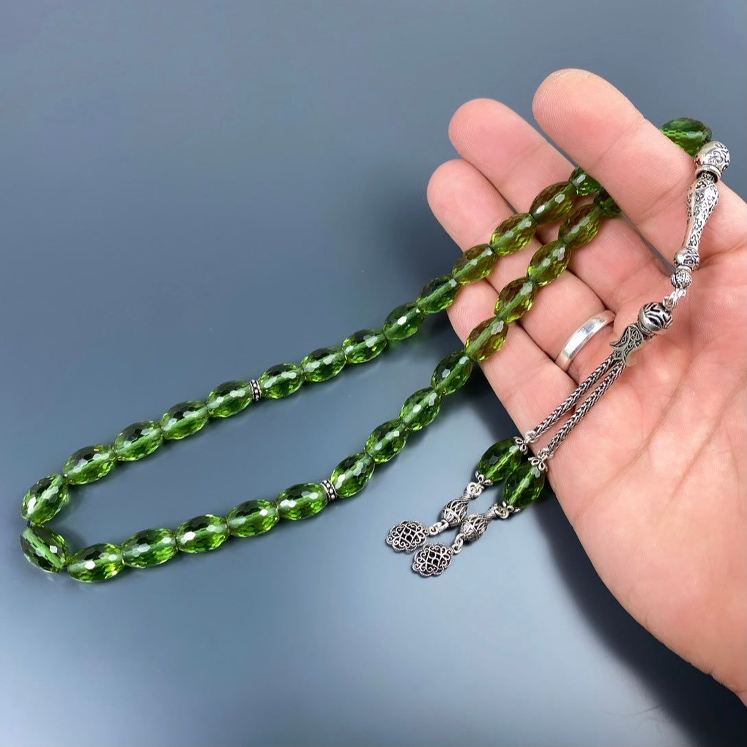 Zultanit Tesbih Farbwechsel Gebetskette 925 Silber