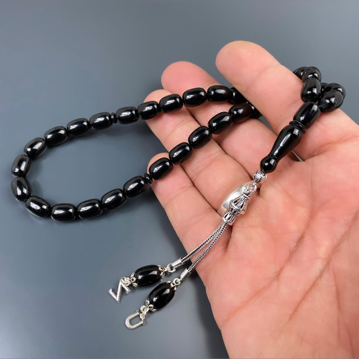 Tesbih SIKMA Kehribar 925 Silber personalisiert