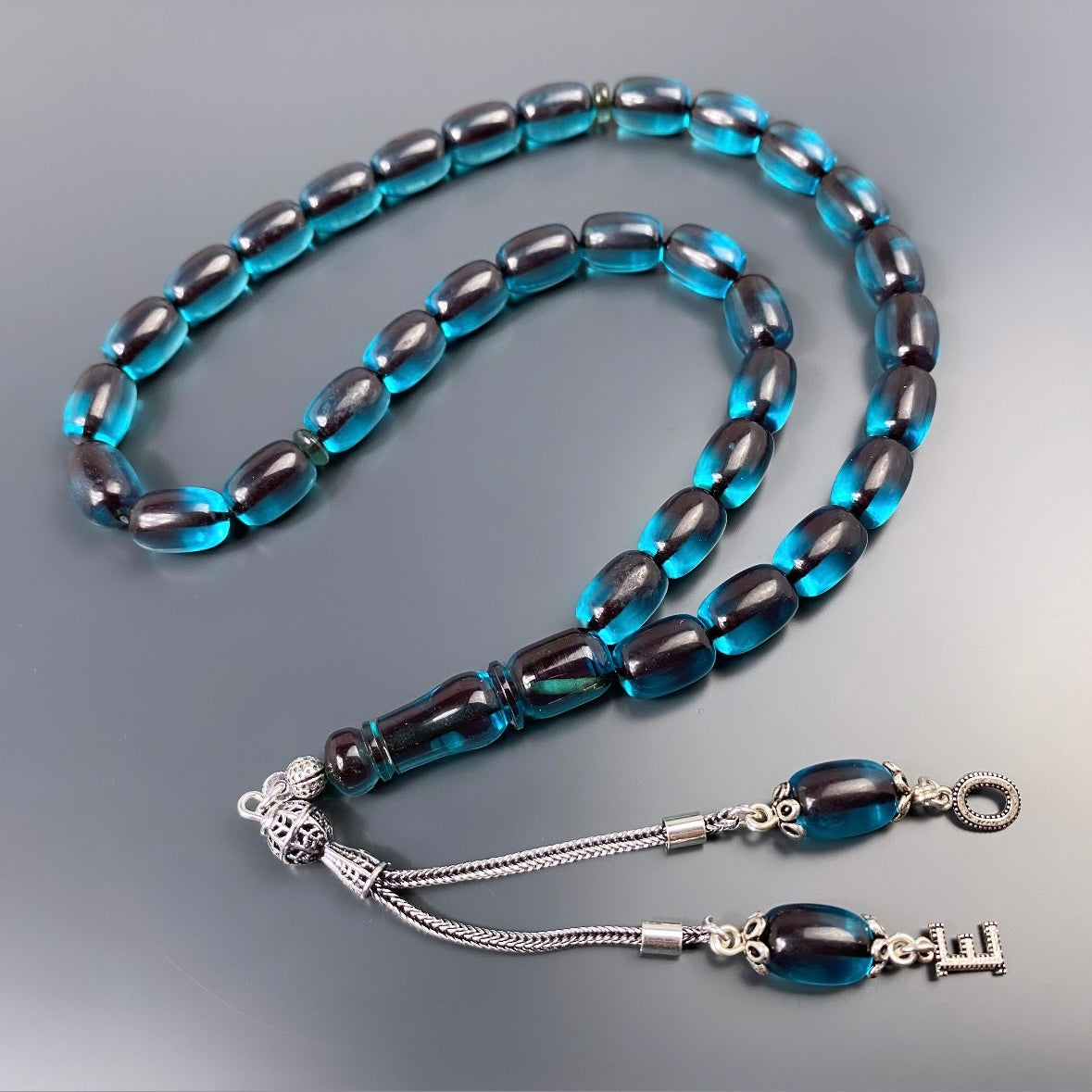 Tesbih SIKMA Kehribar 925 Silber personalisiert