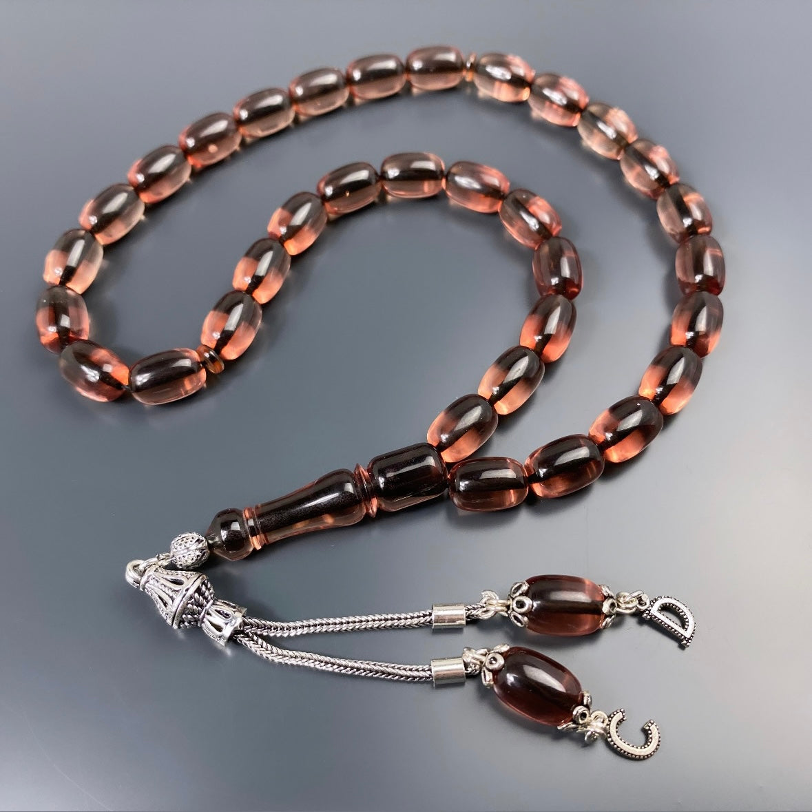 Tesbih SIKMA Kehribar 925 Silber personalisiert