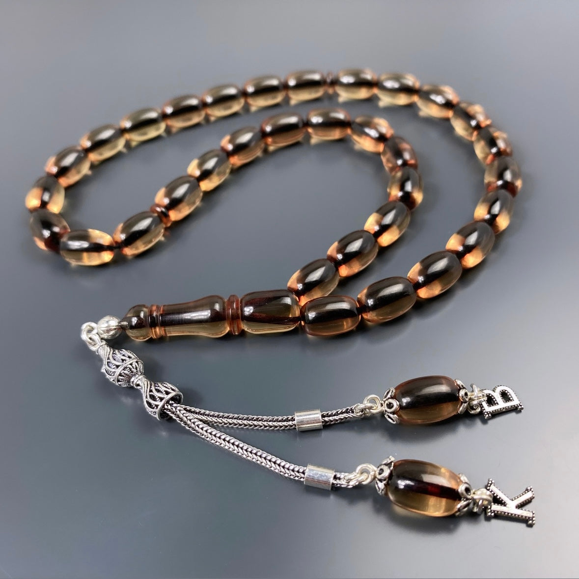 Tesbih SIKMA Kehribar 925 Silber personalisiert