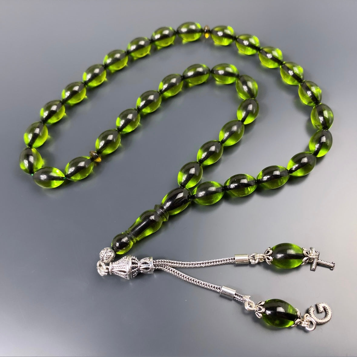 Tesbih SIKMA Kehribar 925 Silber personalisiert