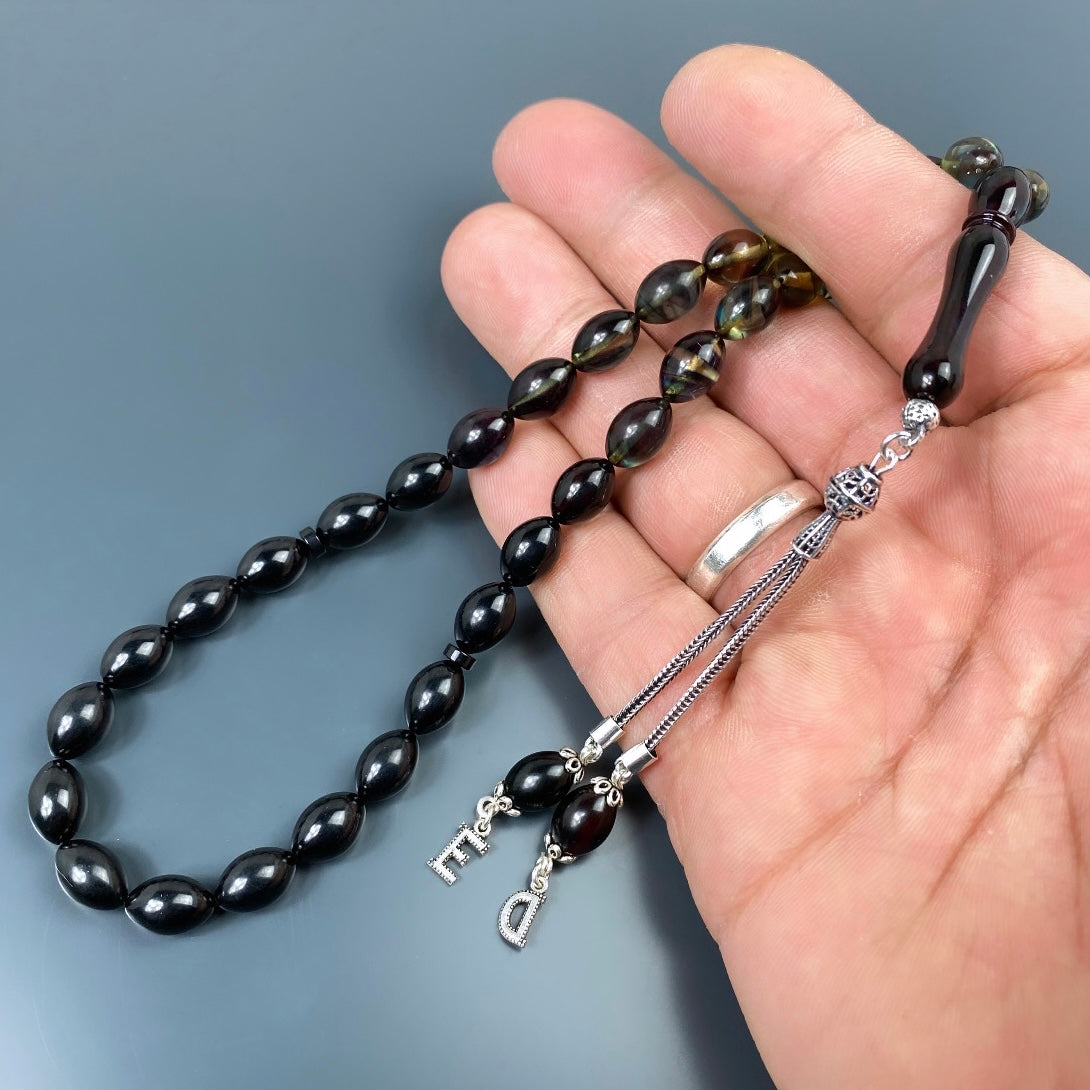 Tesbih SIKMA Kehribar 925 Silber personalisiert