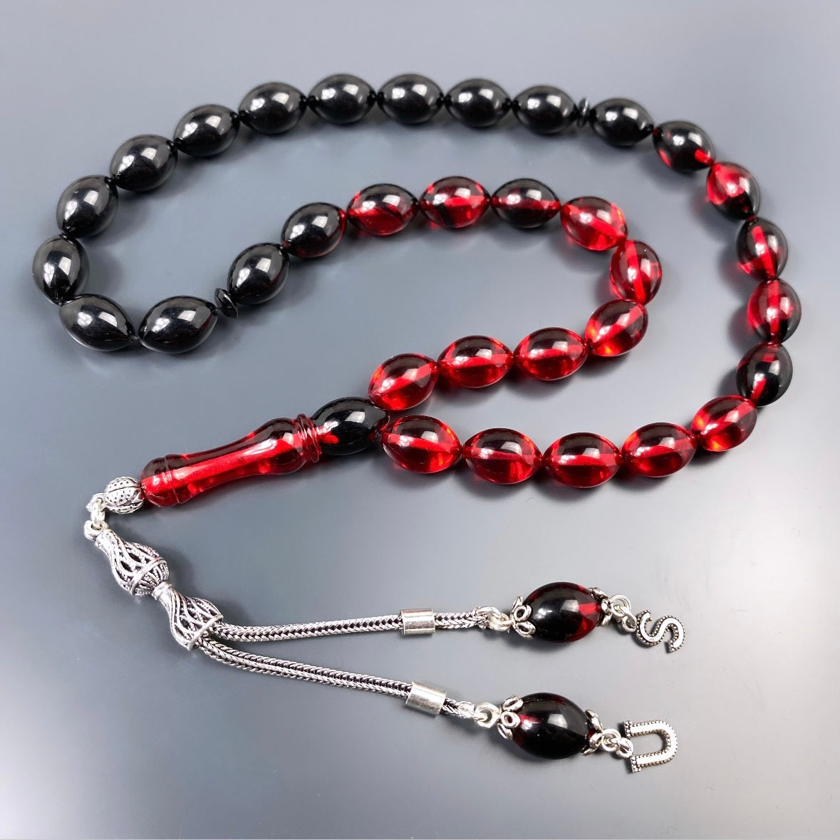 Tesbih SIKMA Kehribar 925 Silber personalisiert