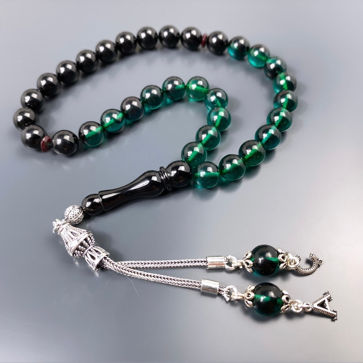 Tesbih SIKMA Kehribar 925 Silber personalisiert