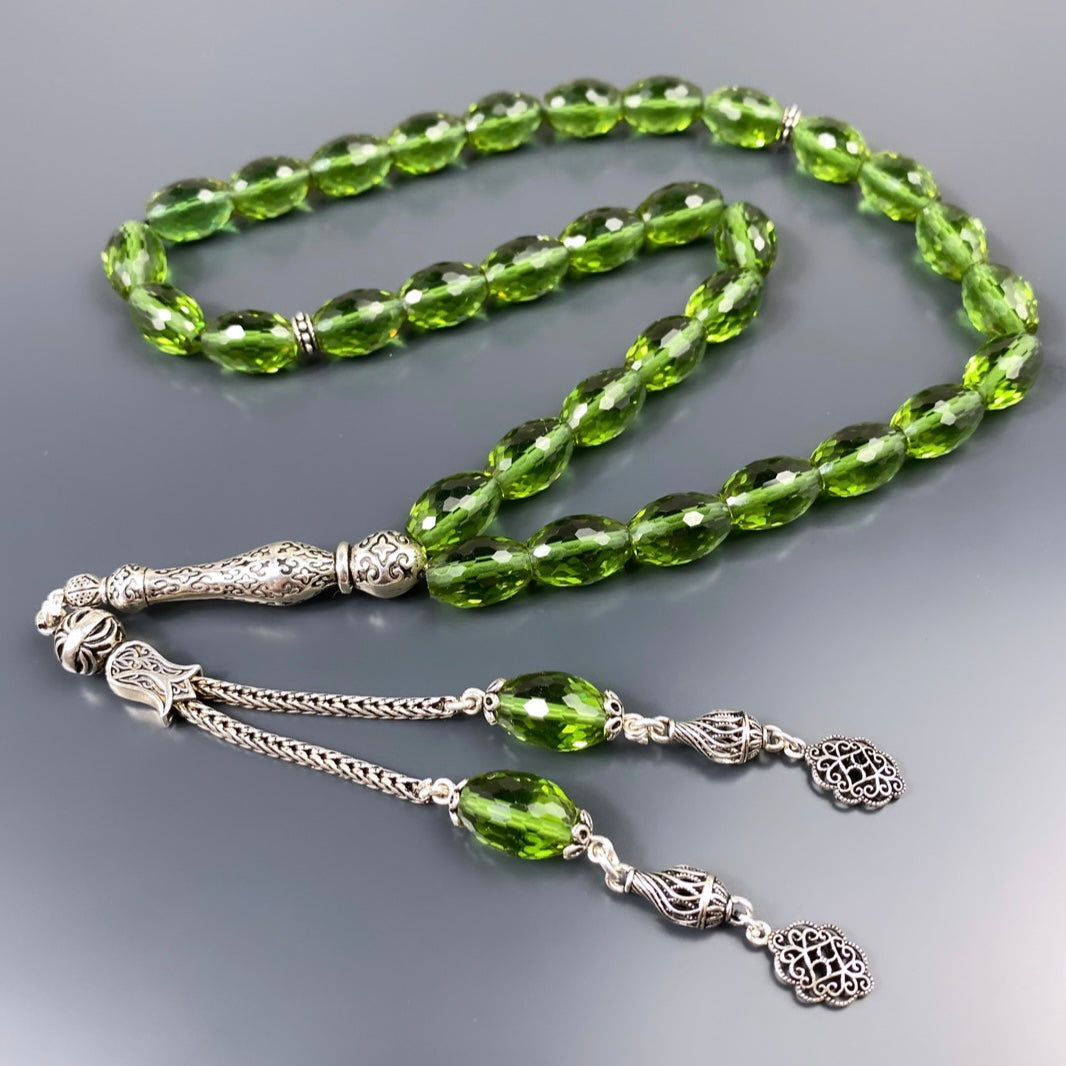 Zultanit Tesbih Farbwechsel Gebetskette 925 Silber