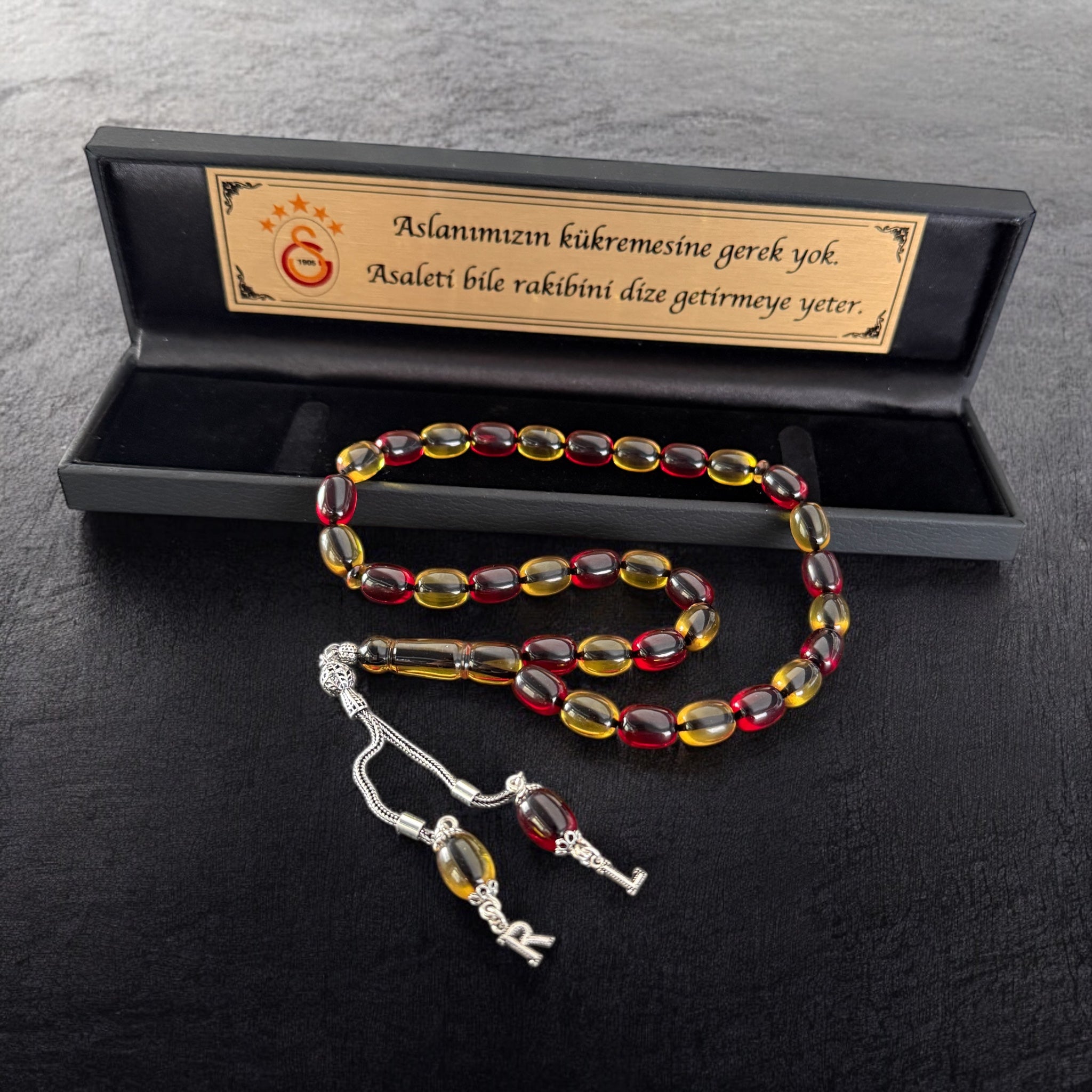 Tesbih Taraftar GS - SIKMA KEHRIBAR 925 Silber 2 Buchstaben