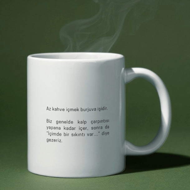Kaffeebecher aus Keramik – mit fertigen Spruch - Burjuva
