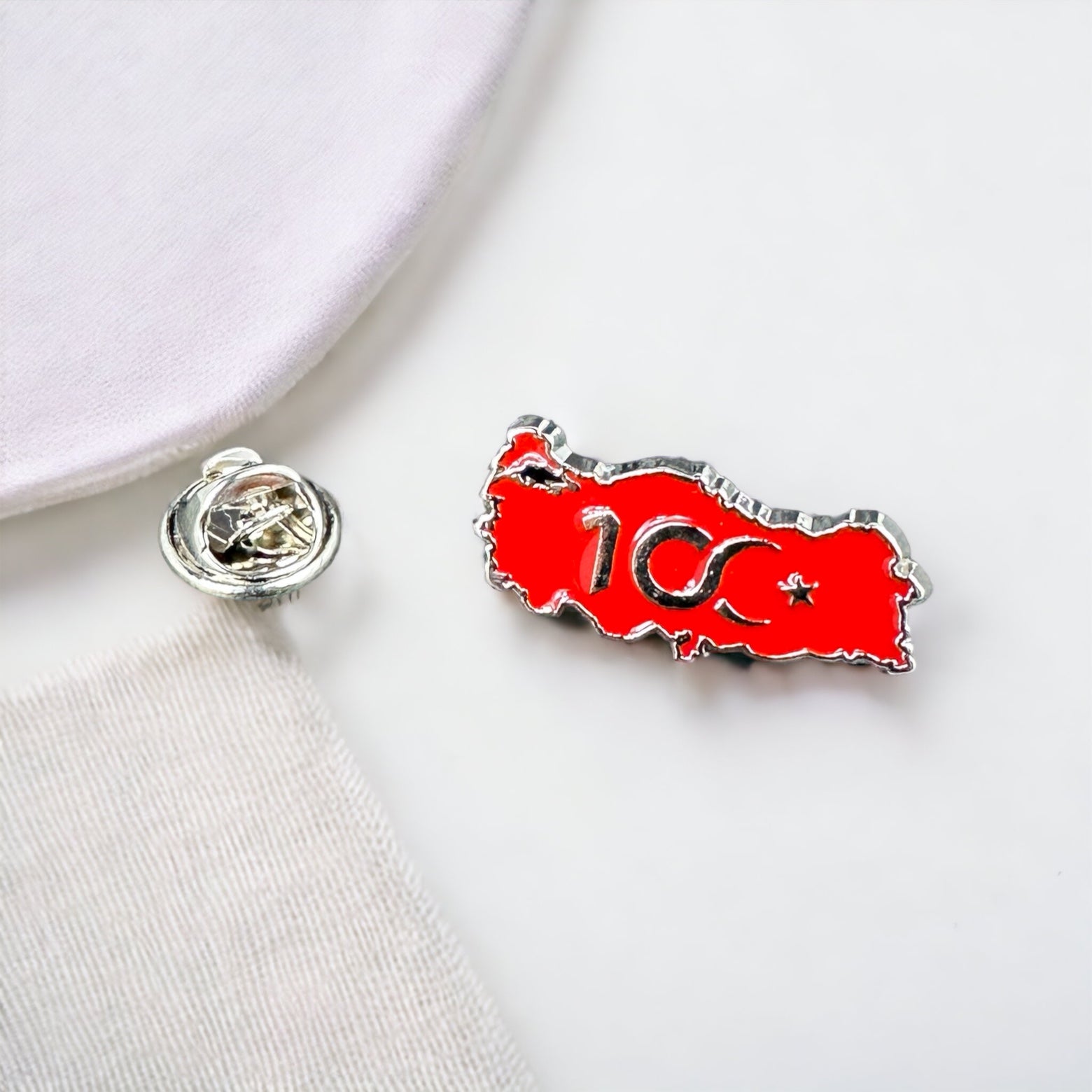 Yaka Rozeti Türkiye 100 Yil Özel Logo 1
