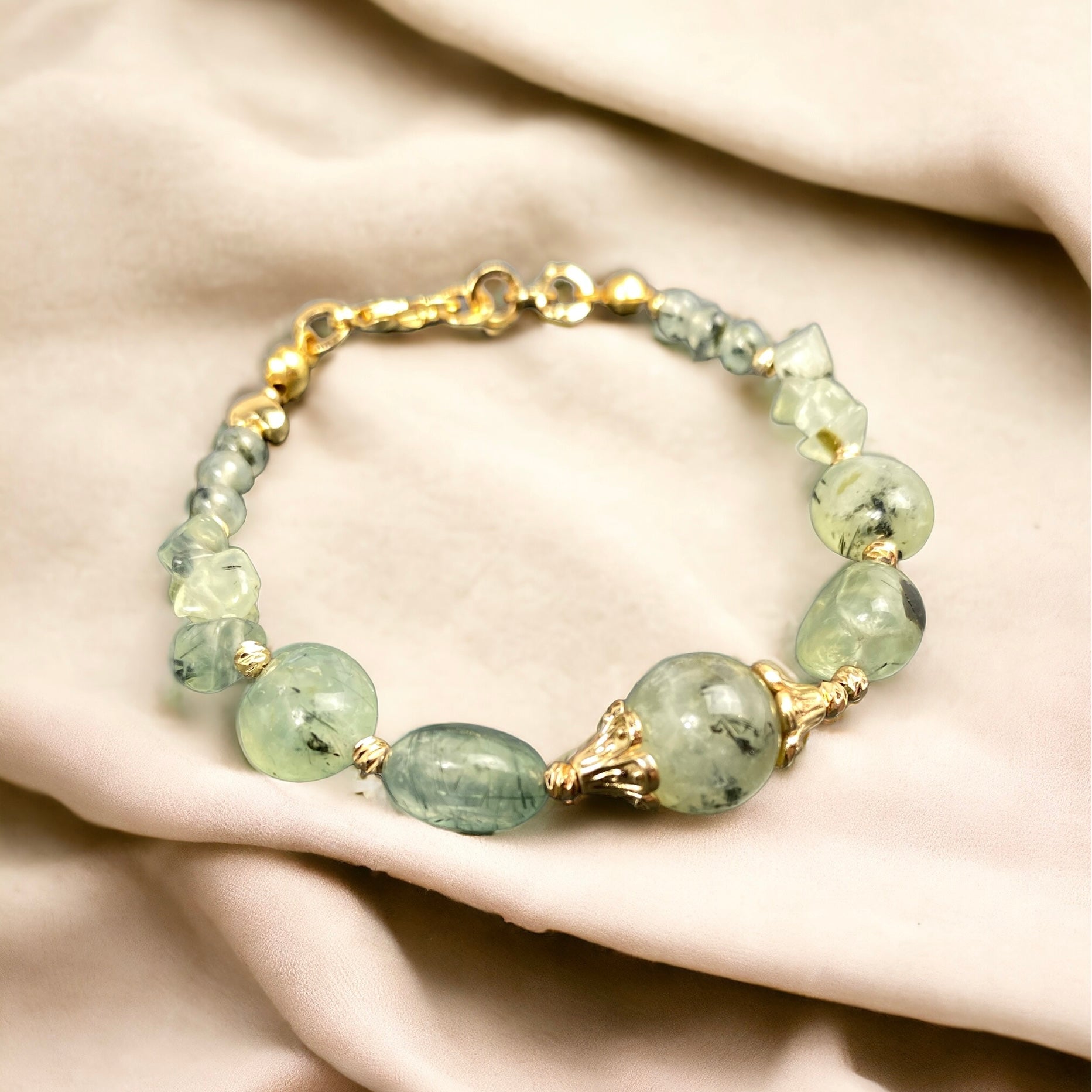 Rutil Kuvars Perlen Armband