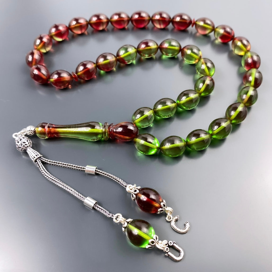 Tesbih SIKMA Kehribar 925 Silber Buchstaben personalisiert