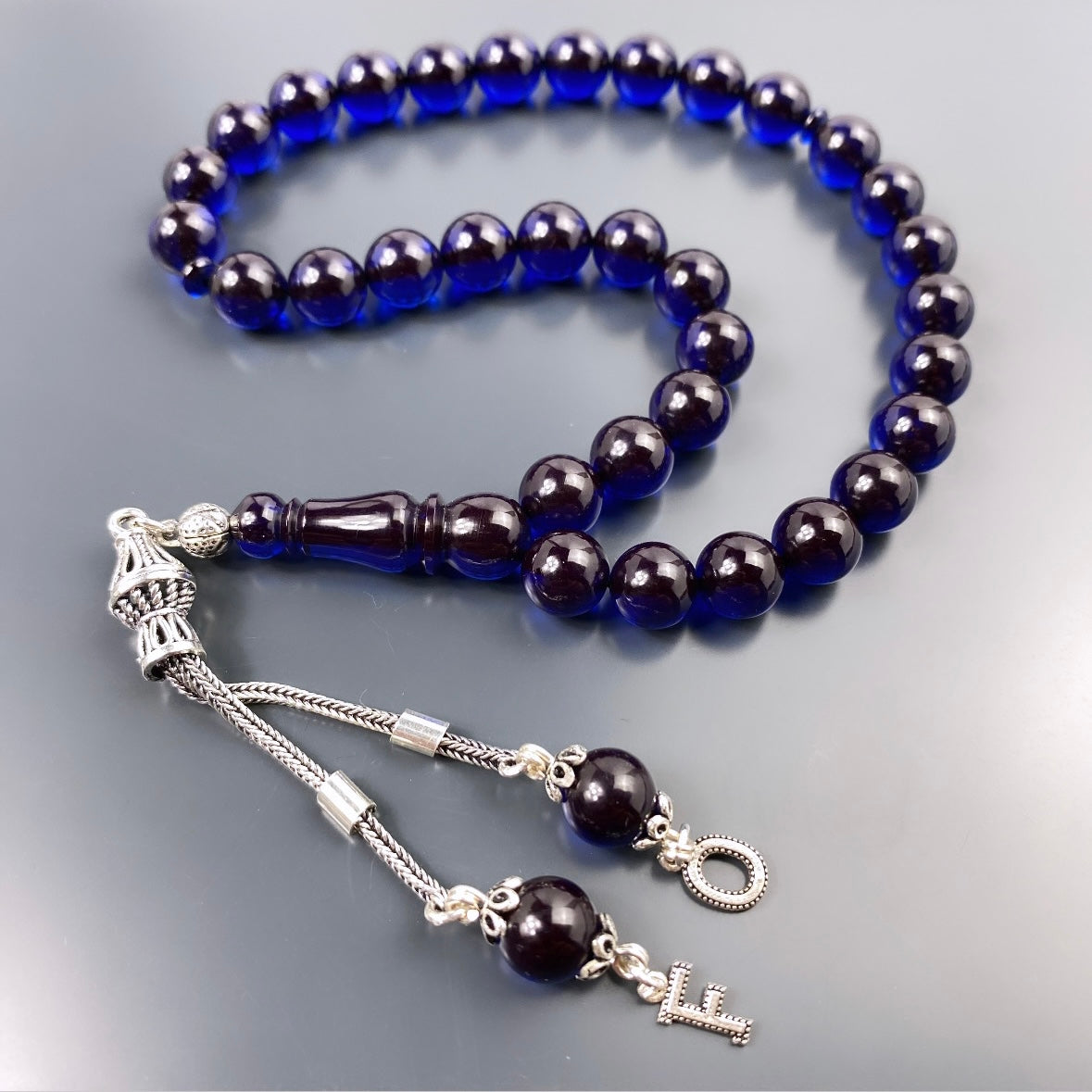 Tesbih SIKMA Kehribar 925 Silber Buchstaben personalisiert