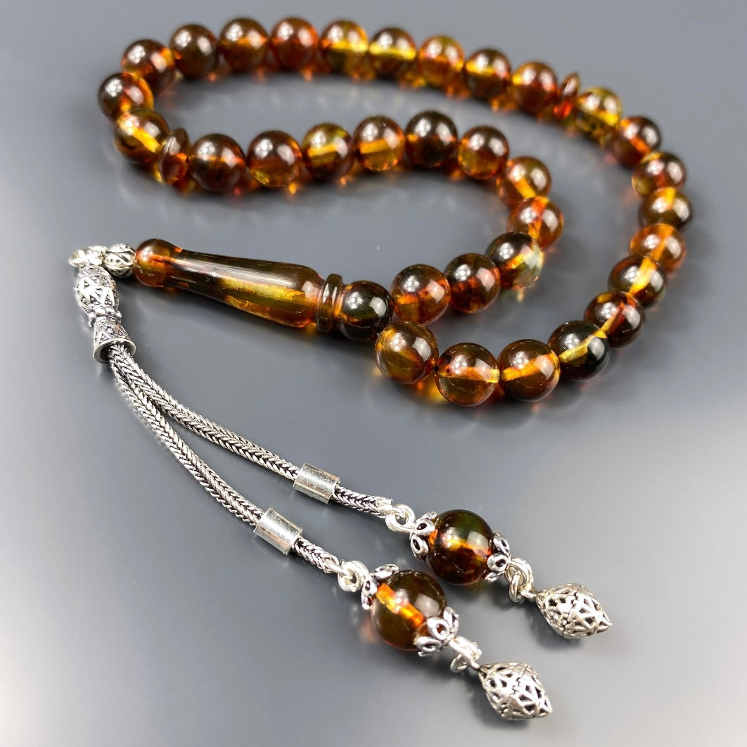 Kehribar Tesbih Basic Logo 925 Silber