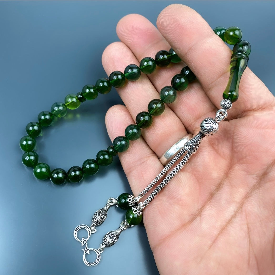 Kehribar Tesbih Gebetskette Perlenkette Männerschmuck Tesbih mit Namen personalisiert namaz tesbih
