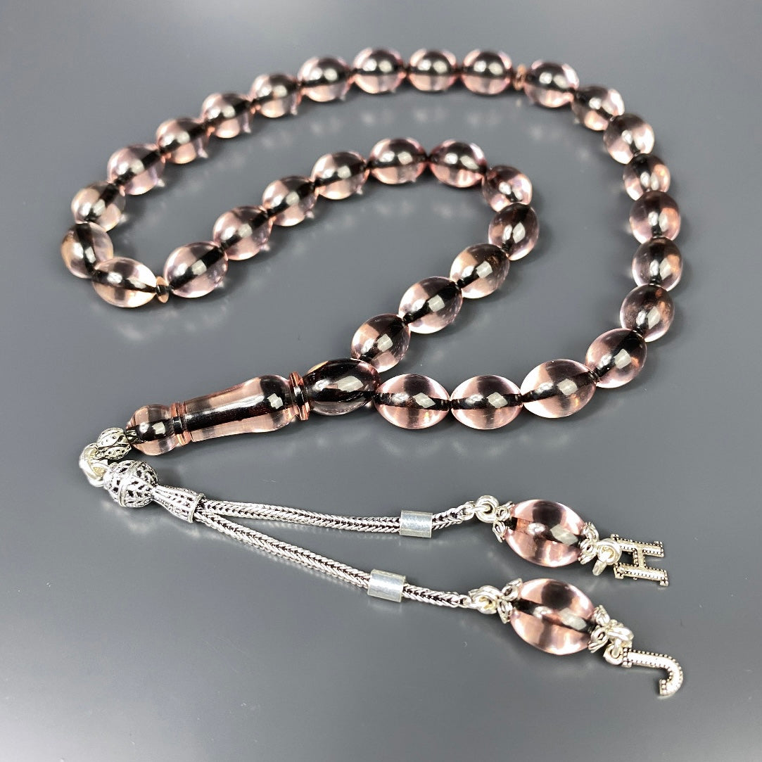 Seffaf Tesbih SIKMA KEHRIBAR Beyzi mit Box - 925 Silber