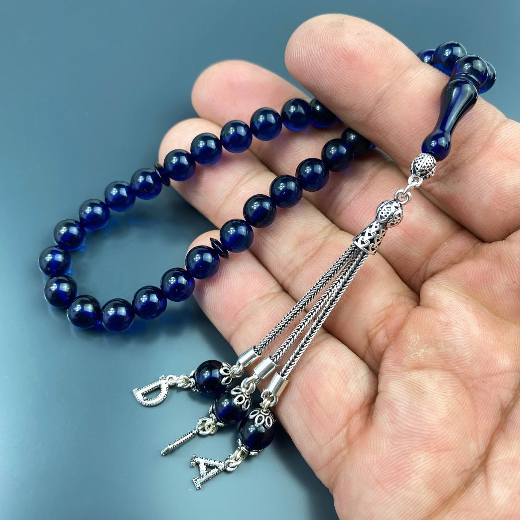 Kehribar Tesbih Gebetskette Perlenkette Männerschmuck Tesbih mit Namen personalisiert namaz tesbih