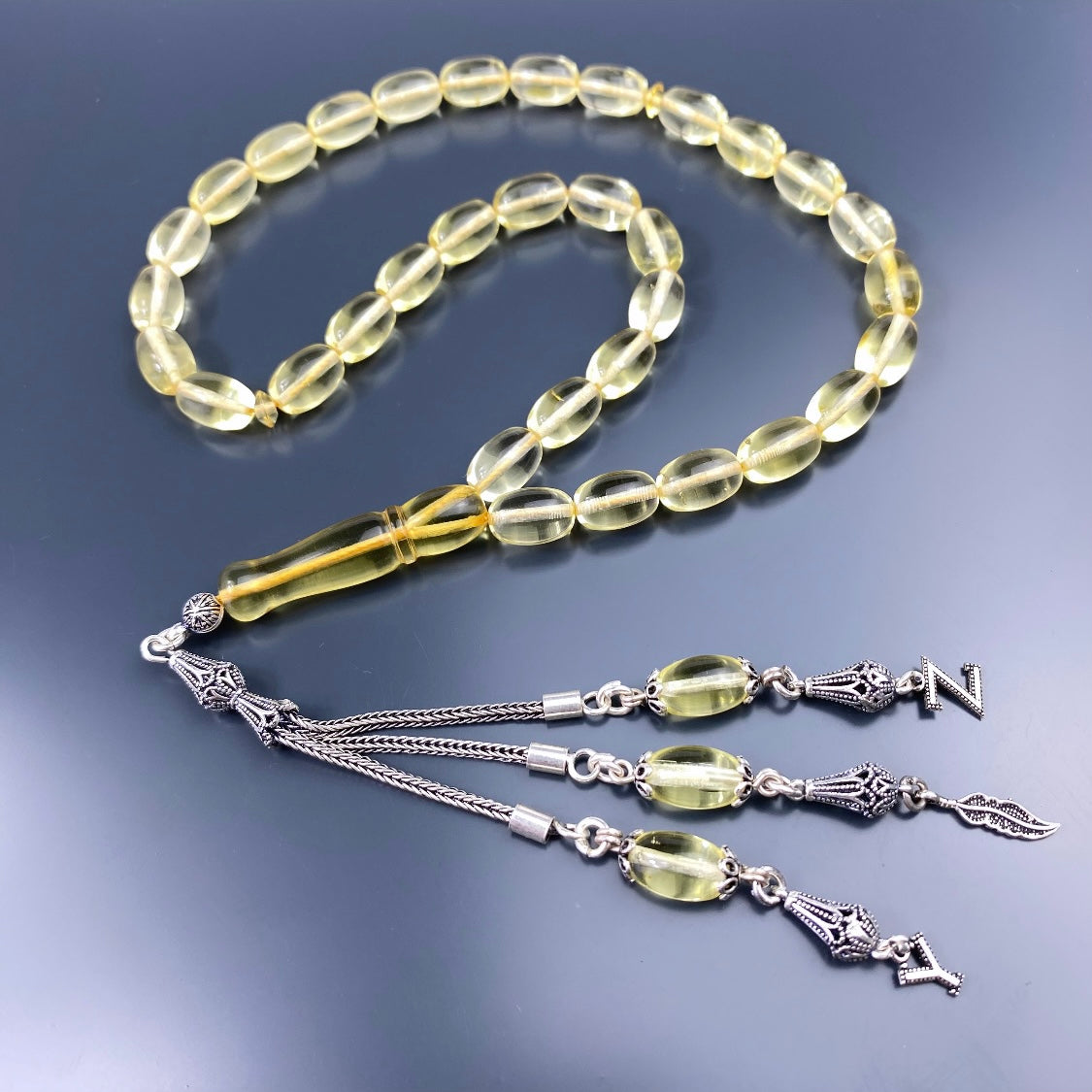 Kehribar Tesbih Gebetskette Perlenkette Männerschmuck Tesbih mit Namen personalisiert namaz tesbih