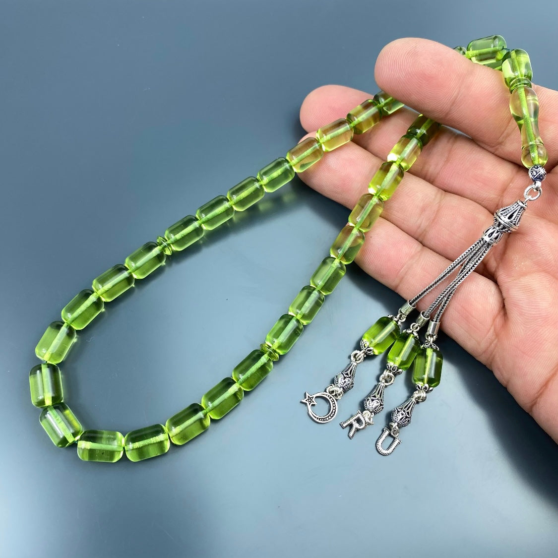 Kehribar Tesbih Gebetskette Perlenkette Männerschmuck Tesbih mit Namen personalisiert namaz tesbih