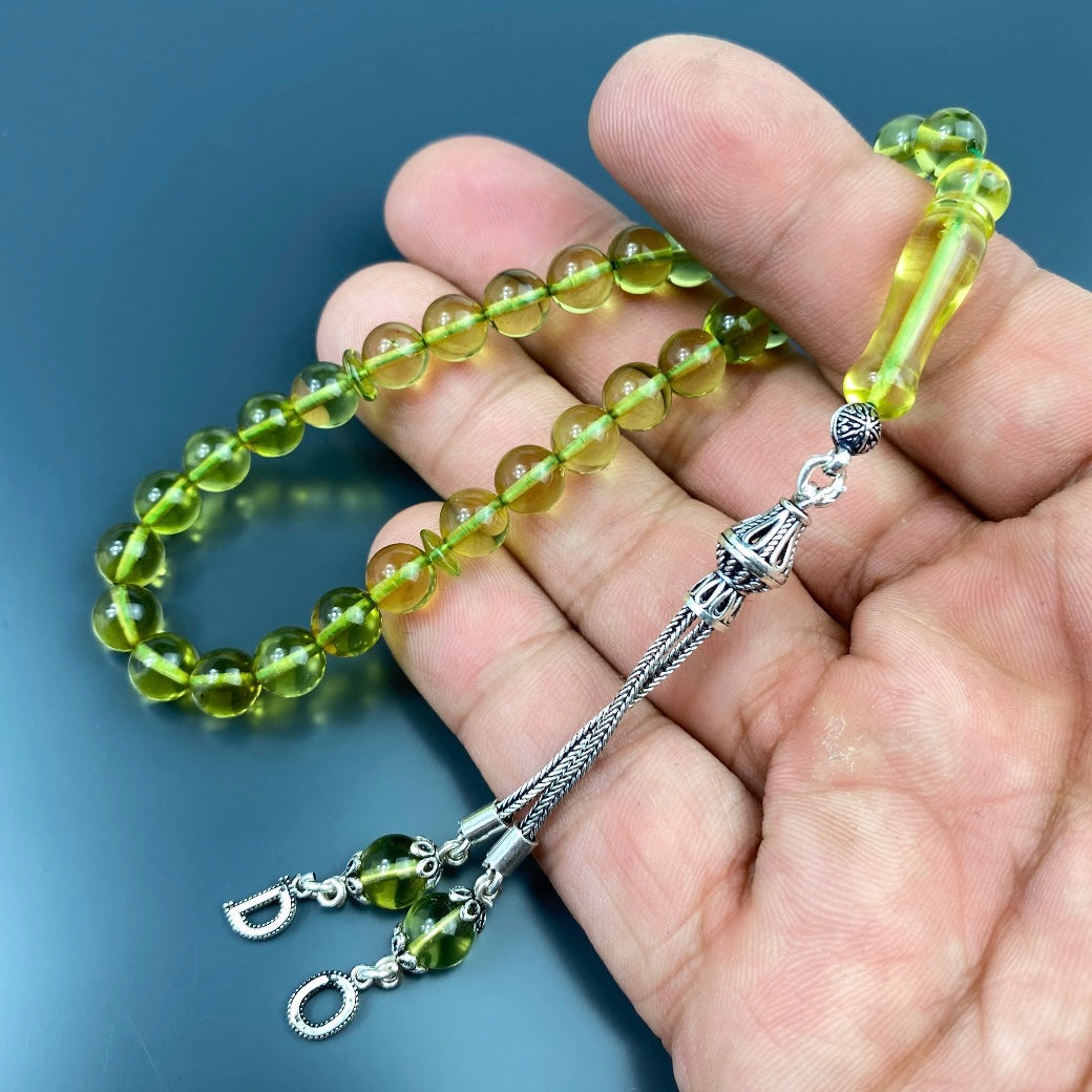 Kehribar Tesbih Gebetskette Perlenkette Männerschmuck Tesbih mit Namen personalisiert namaz tesbih