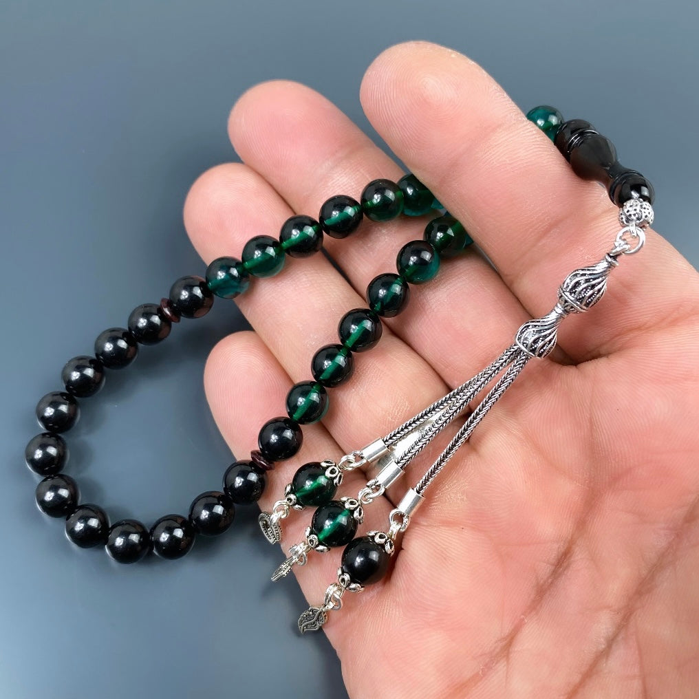 Tesbih SIKMA Kehribar 925 Silber personalisiert mit Logo