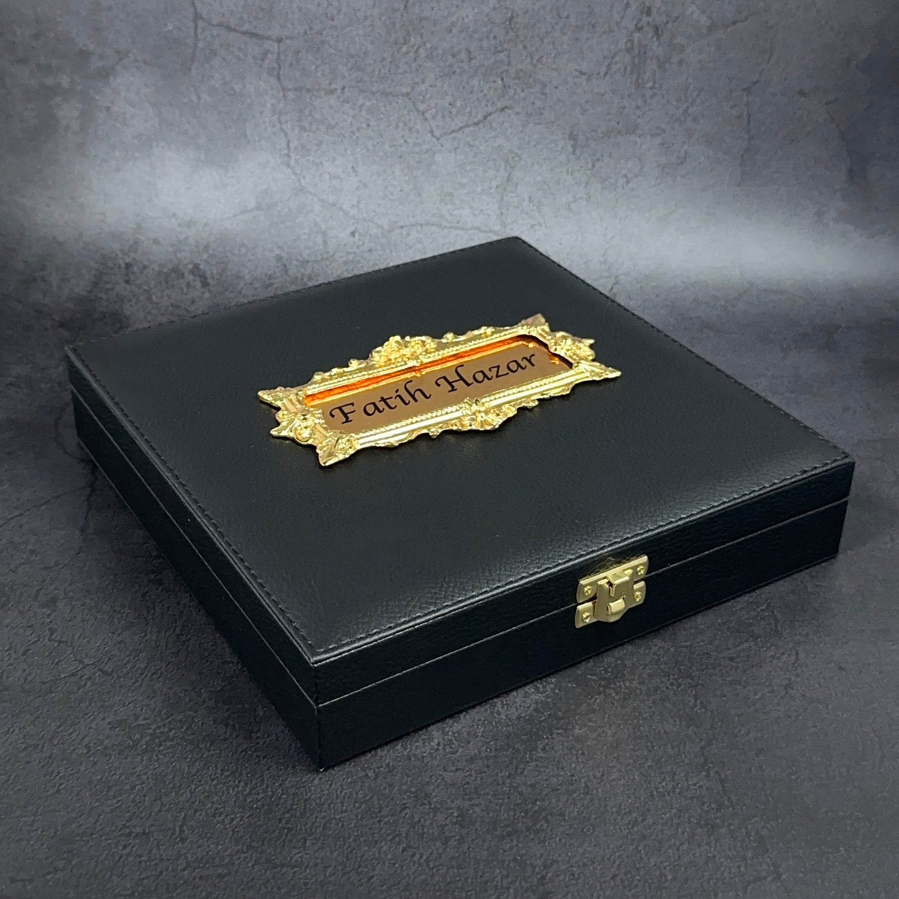 Tesbih Set Black Green Box Osmanli Logo mit Yasin - Serif Geschenkset