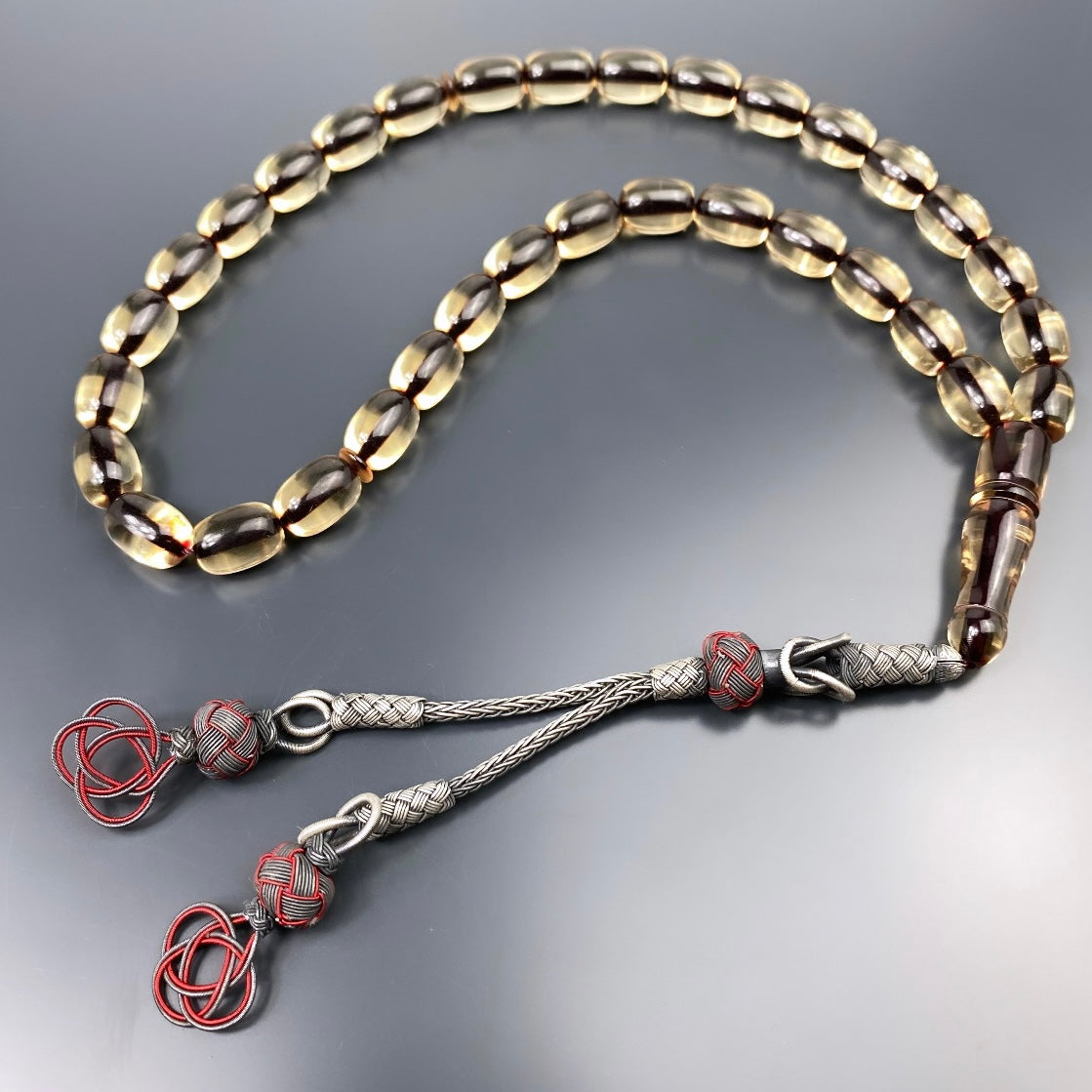 Tesbih / Gebetskette Seffaf Renk Kazaz Sikma Kehribar