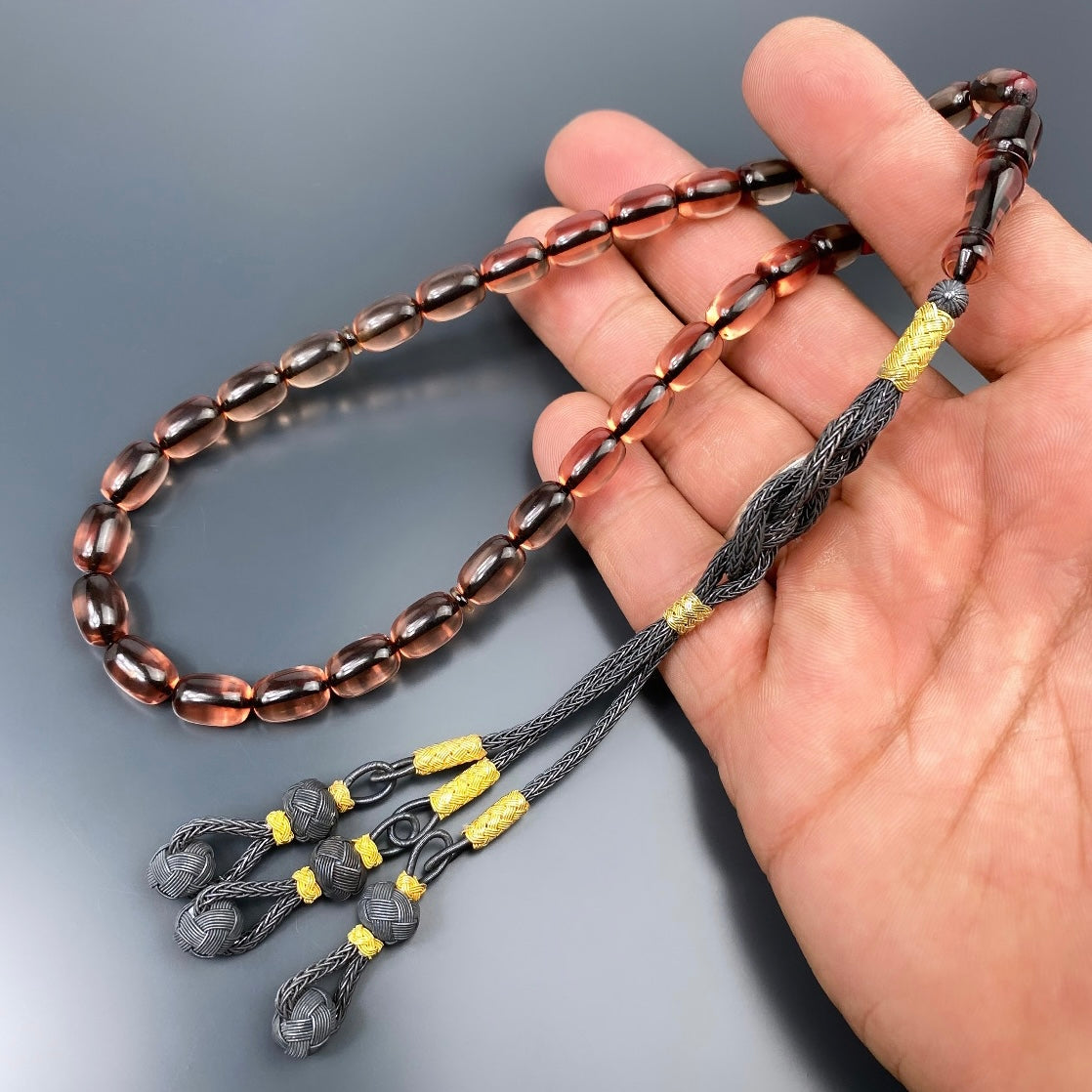 Tesbih Cakirbeyli Sefaff Renk Sikma Kehribar Gebetskette