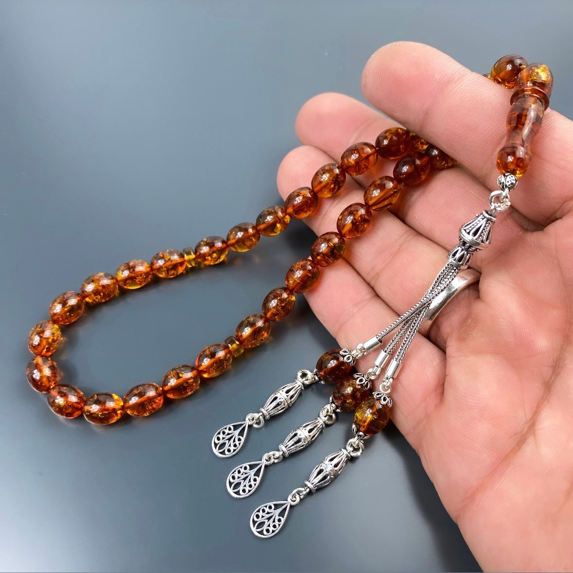 Braun Kehribar Tesbih / Bernstein