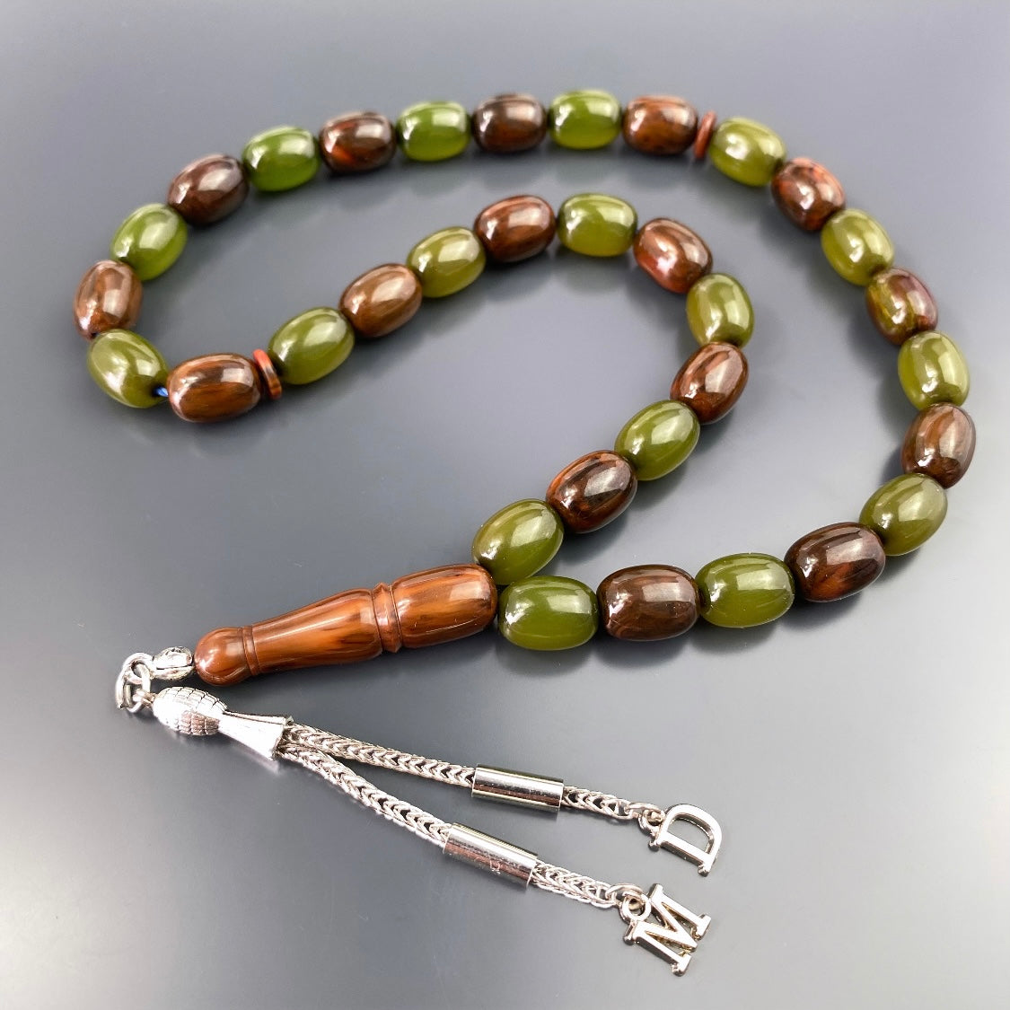 kehribar Tesbih Gebetskette Farblick islam bernstein geschenke für männer kette personalisiert mit Buchstaben für geschenk mann