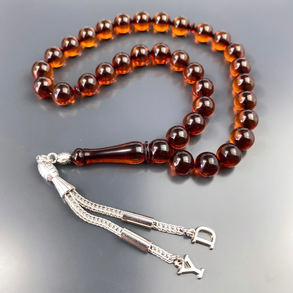kehribar Tesbih Gebetskette Farblick islam bernstein geschenke für männer kette personalisiert mit Buchstaben für geschenk mann