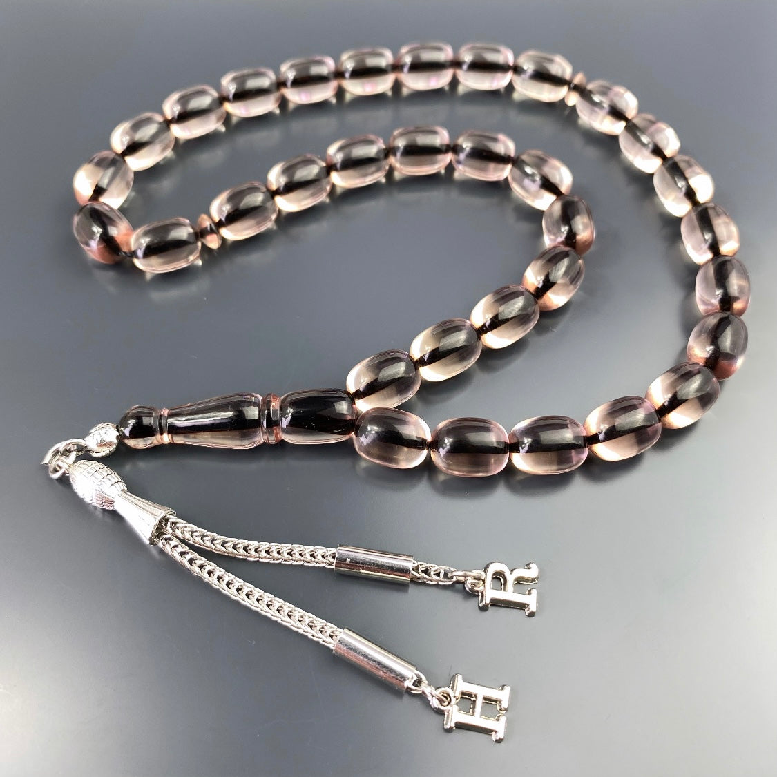 kehribar Tesbih Gebetskette Farblick islam bernstein geschenke für männer kette personalisiert mit Buchstaben für geschenk mann