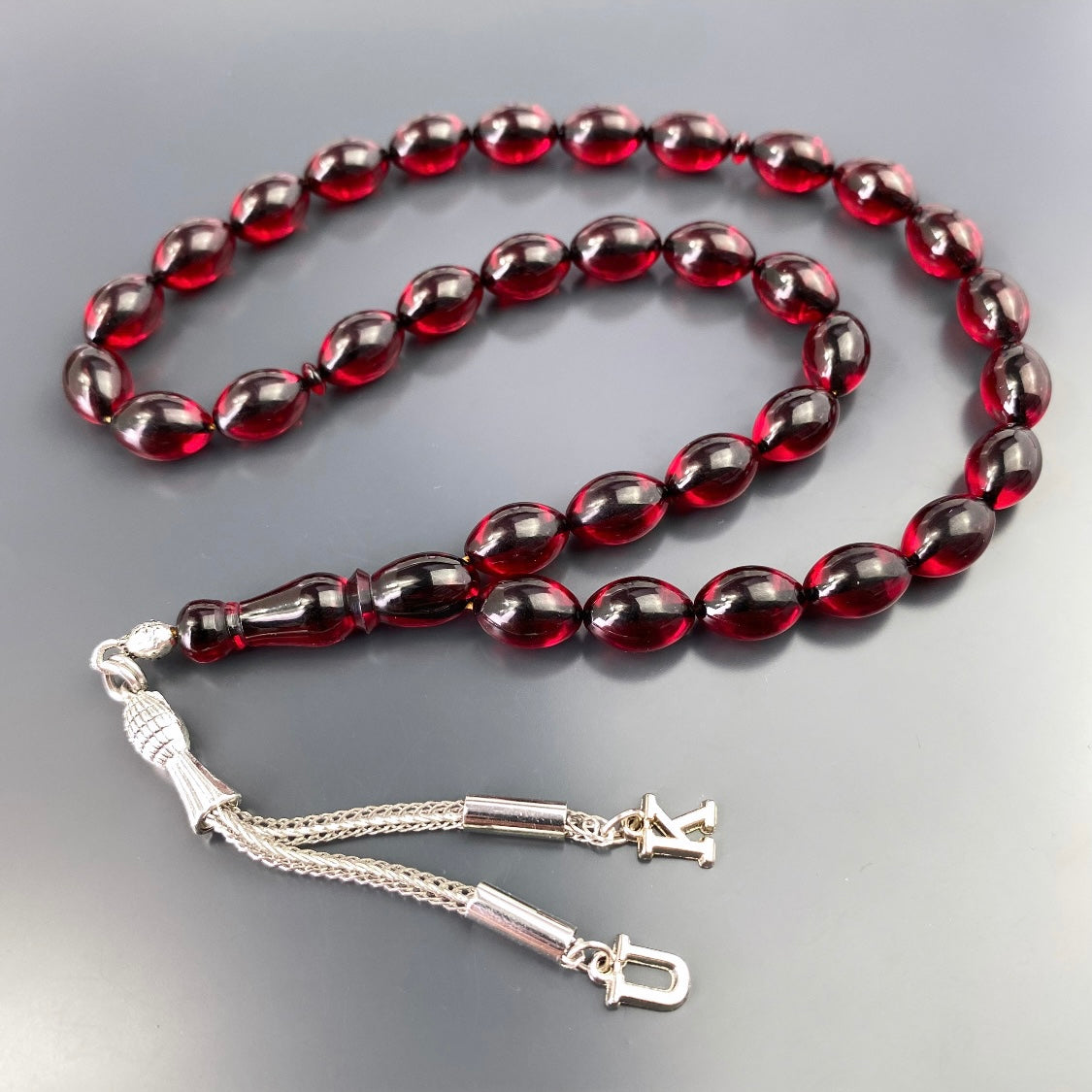 kehribar Tesbih Gebetskette Farblick islam bernstein geschenke für männer kette personalisiert mit Buchstaben für geschenk mann