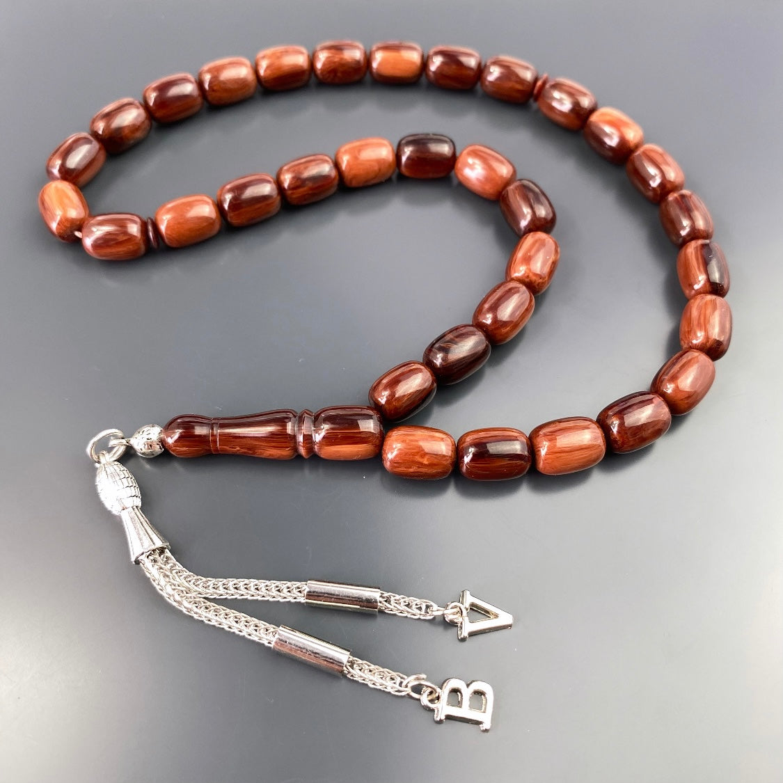 kehribar Tesbih Gebetskette Farblick islam bernstein geschenke für männer kette personalisiert mit Buchstaben für geschenk mann