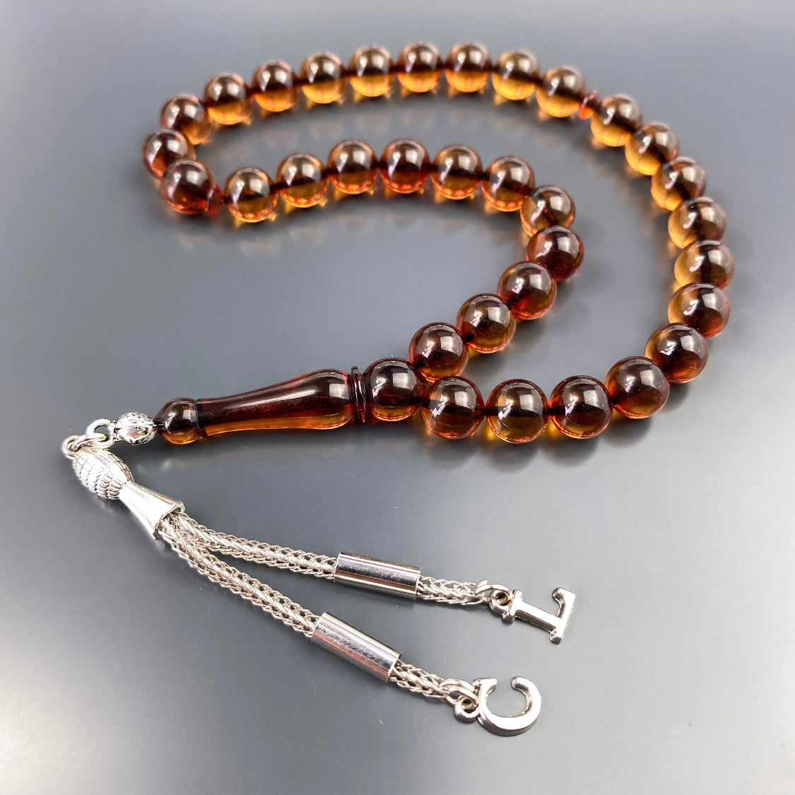 kehribar Tesbih Gebetskette Farblick islam bernstein geschenke für männer kette personalisiert mit Buchstaben für geschenk mann