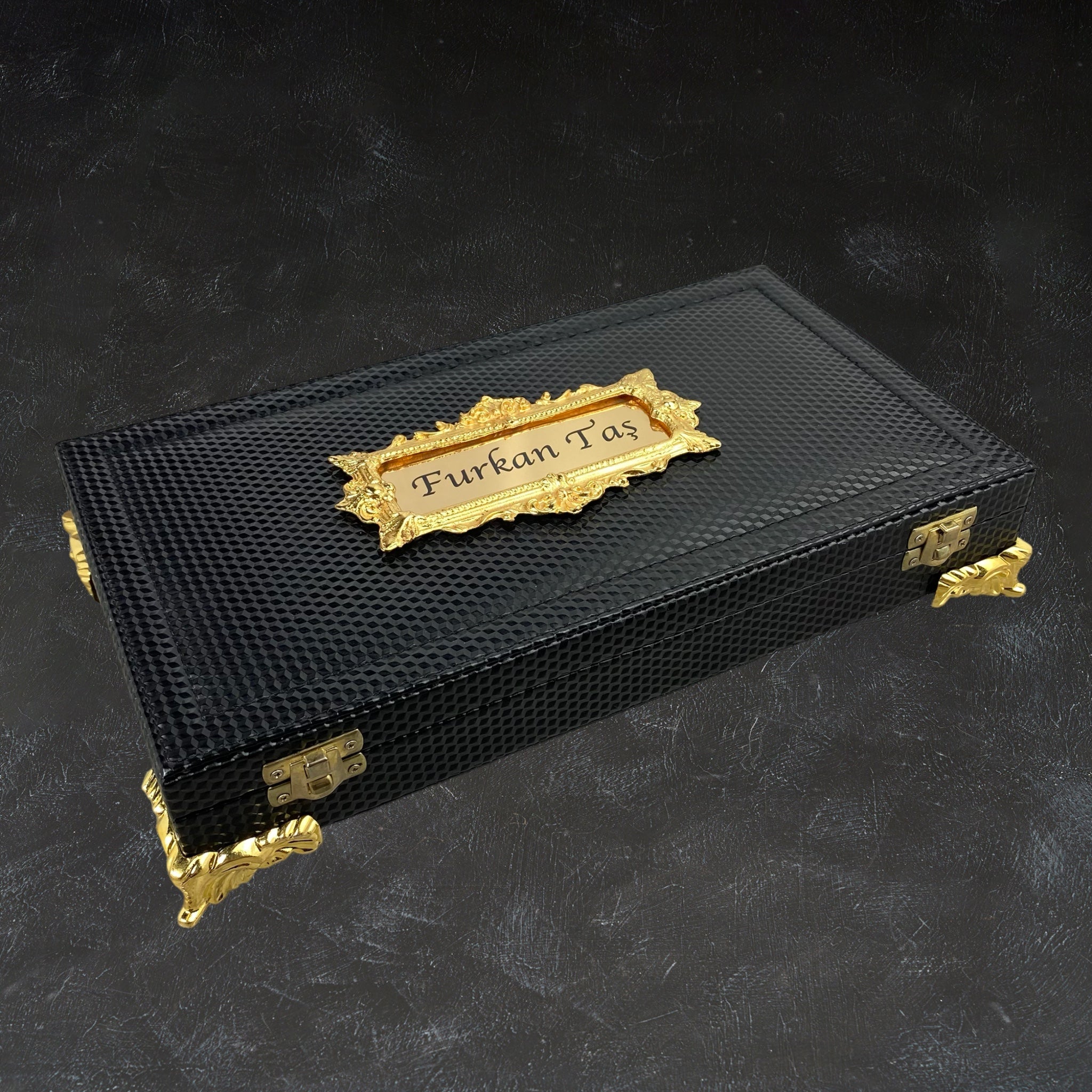 Tesbih Set Özel Kutu 925 Silber SIKMA KEHRIBAR TESBIH - Black Struktur