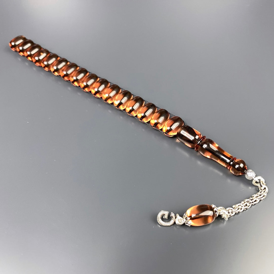 Zaza Tesbih SIKMA Seffaf özel yapim personalisiert 925 Silber