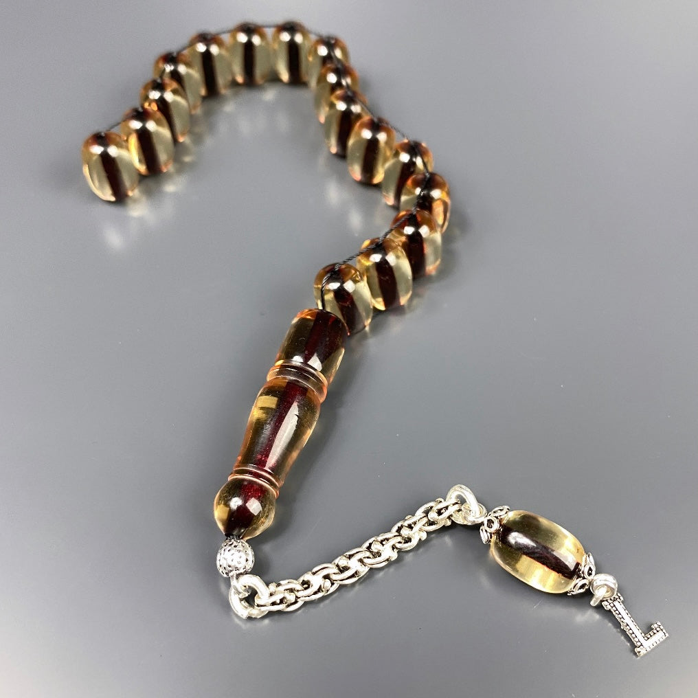 Zaza Tesbih SIKMA Seffaf özel yapim personalisiert 925 Silber