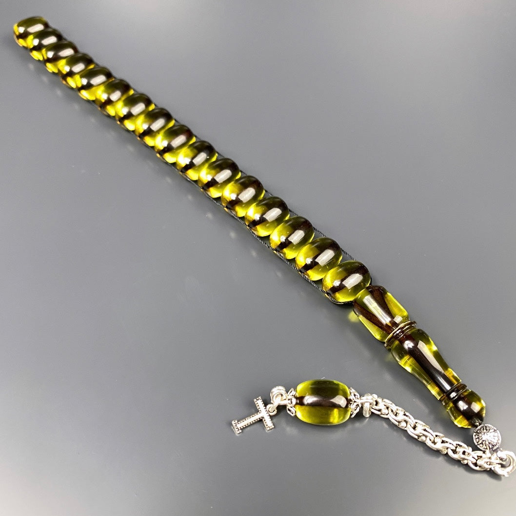 Zaza Tesbih SIKMA Yesil özel yapim personalisiert 925 Silber