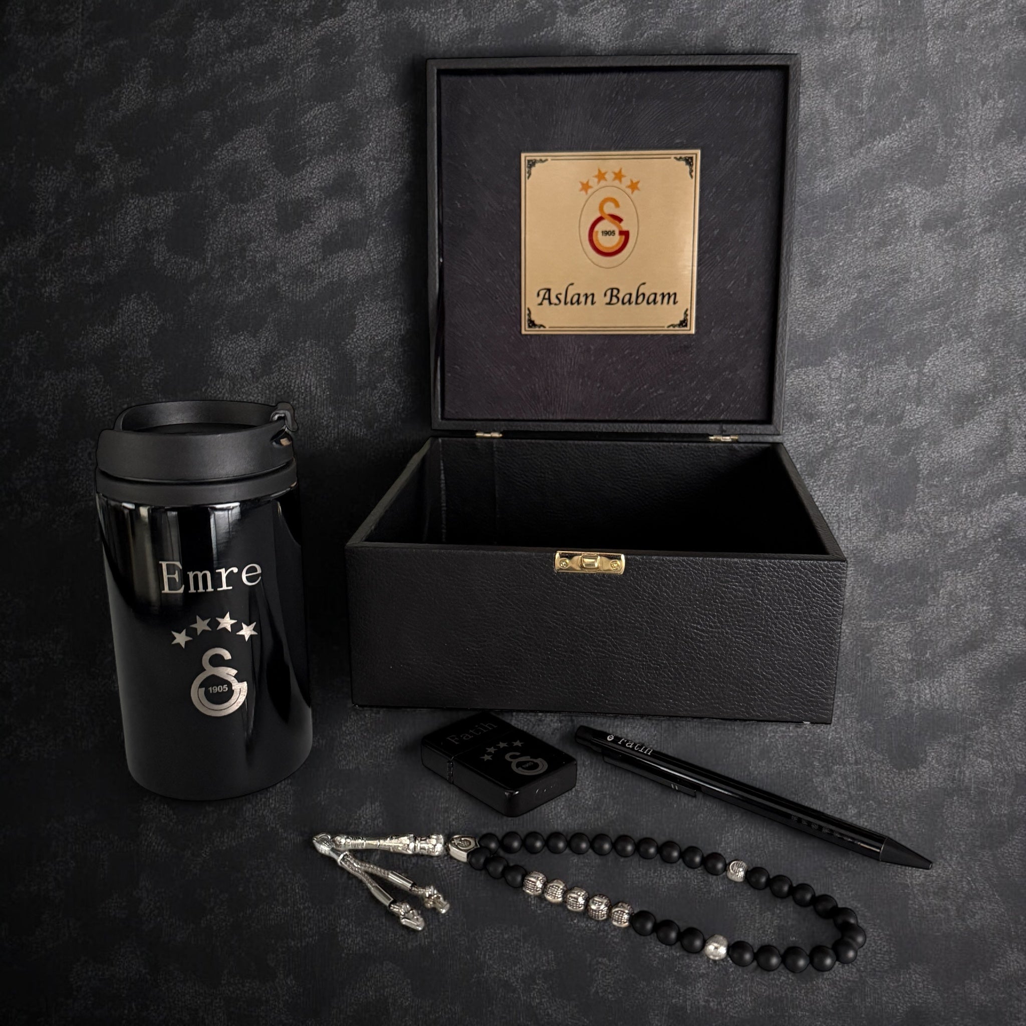 Tesbih Geschenk Set mit Box und Kaffebecher Stift