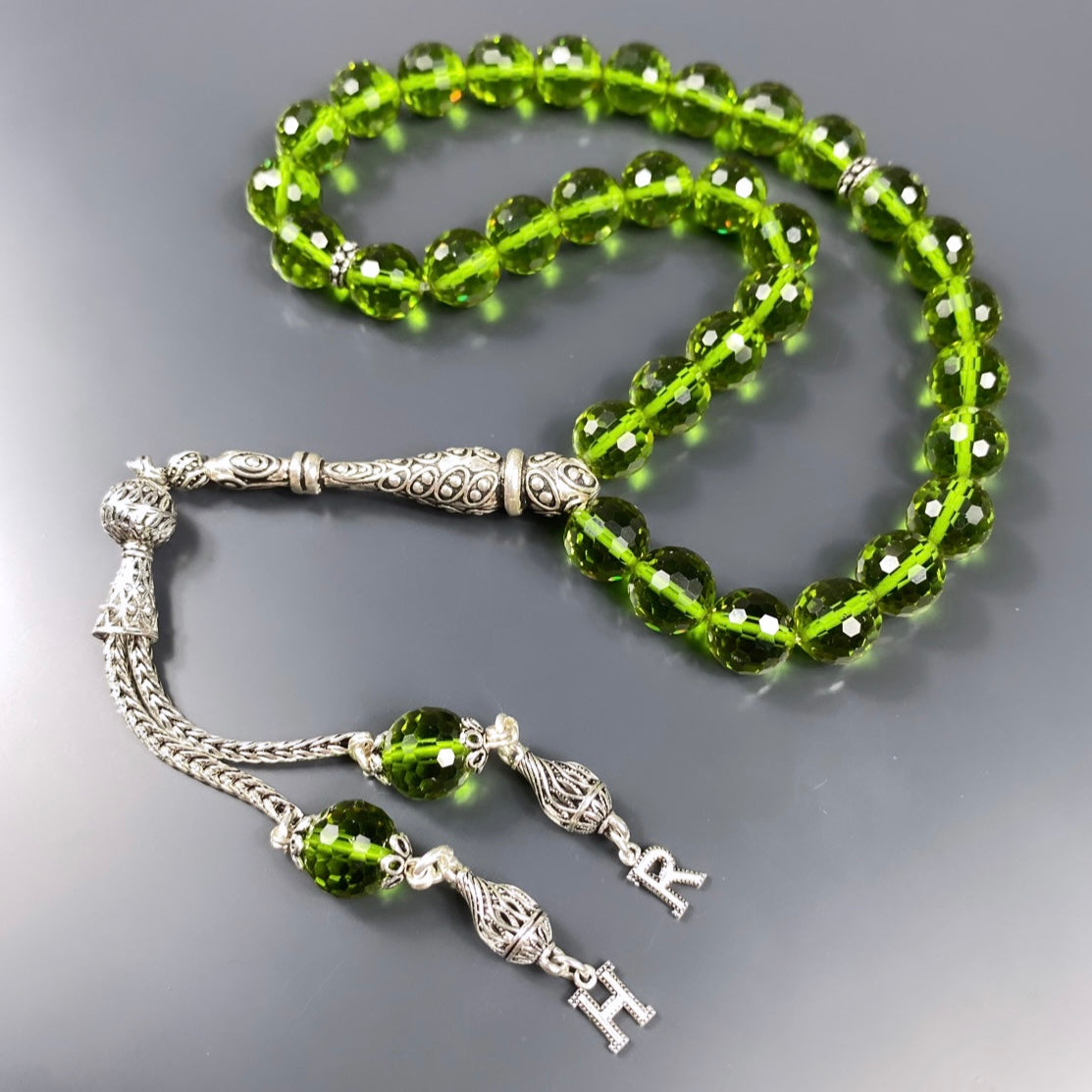 Zultanit Tesbih Farbwechsel Gebetskette 925 Silber