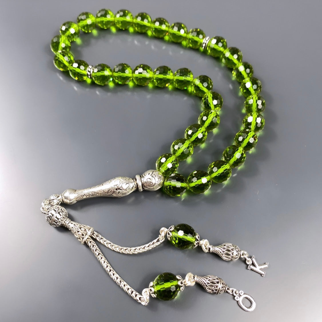 Zultanit Tesbih Farbwechsel Gebetskette 925 Silber