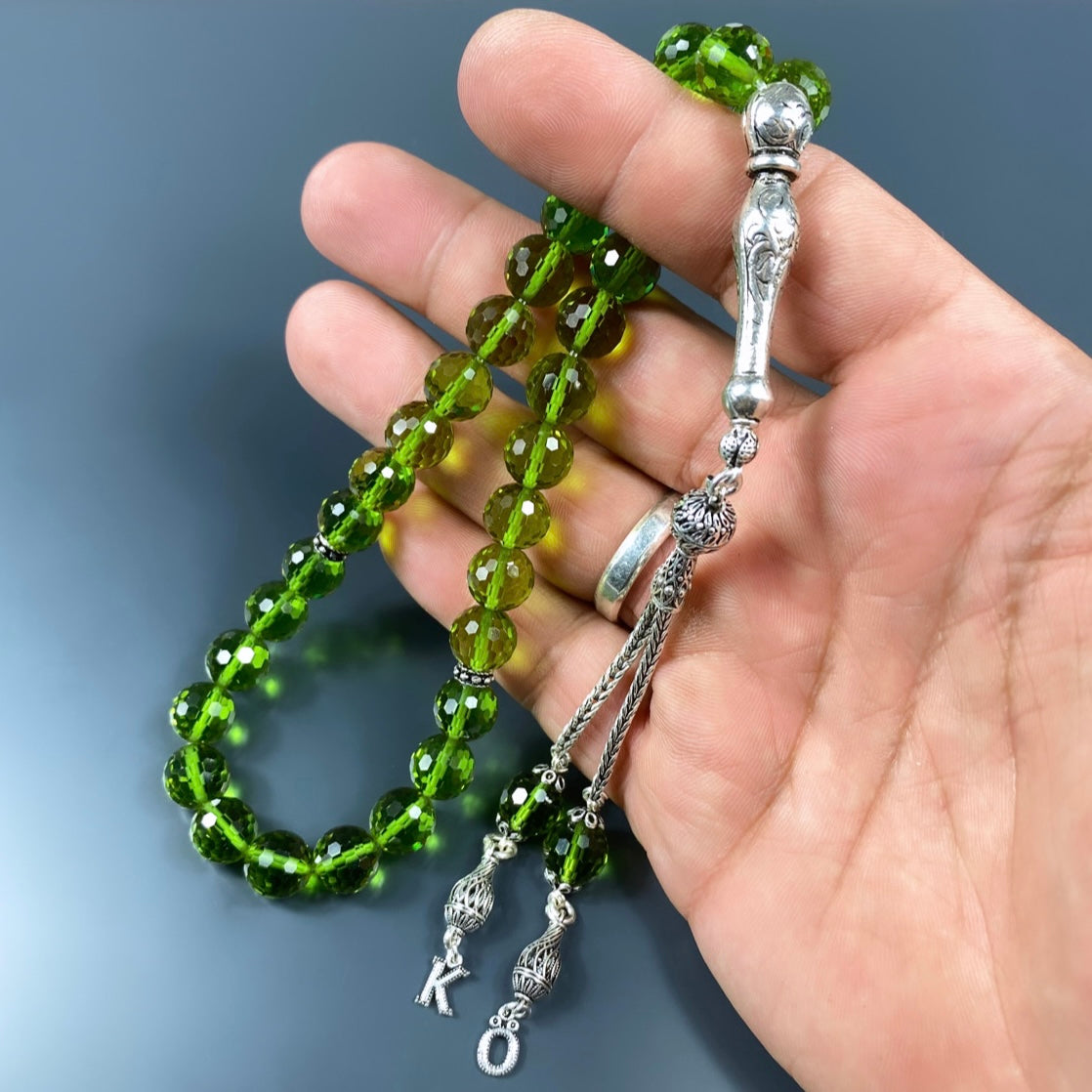 Zultanit Tesbih Farbwechsel Gebetskette 925 Silber