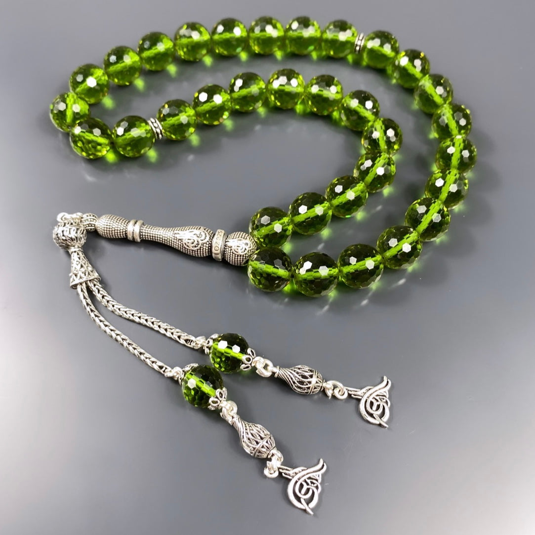 Zultanit Tesbih Farbwechsel Gebetskette 925 Silber