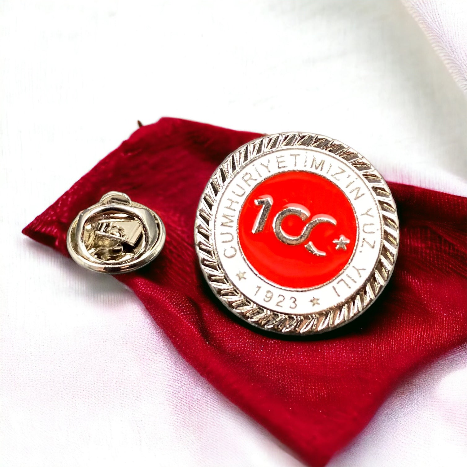 Yaka Rozeti Türkiye 100 Yil Özel Logo 3