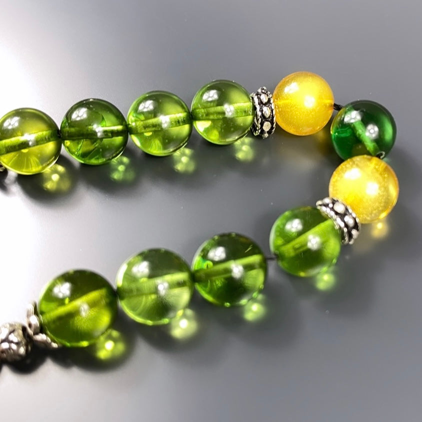 Kehribar Zaza Tesbih 925 Silver