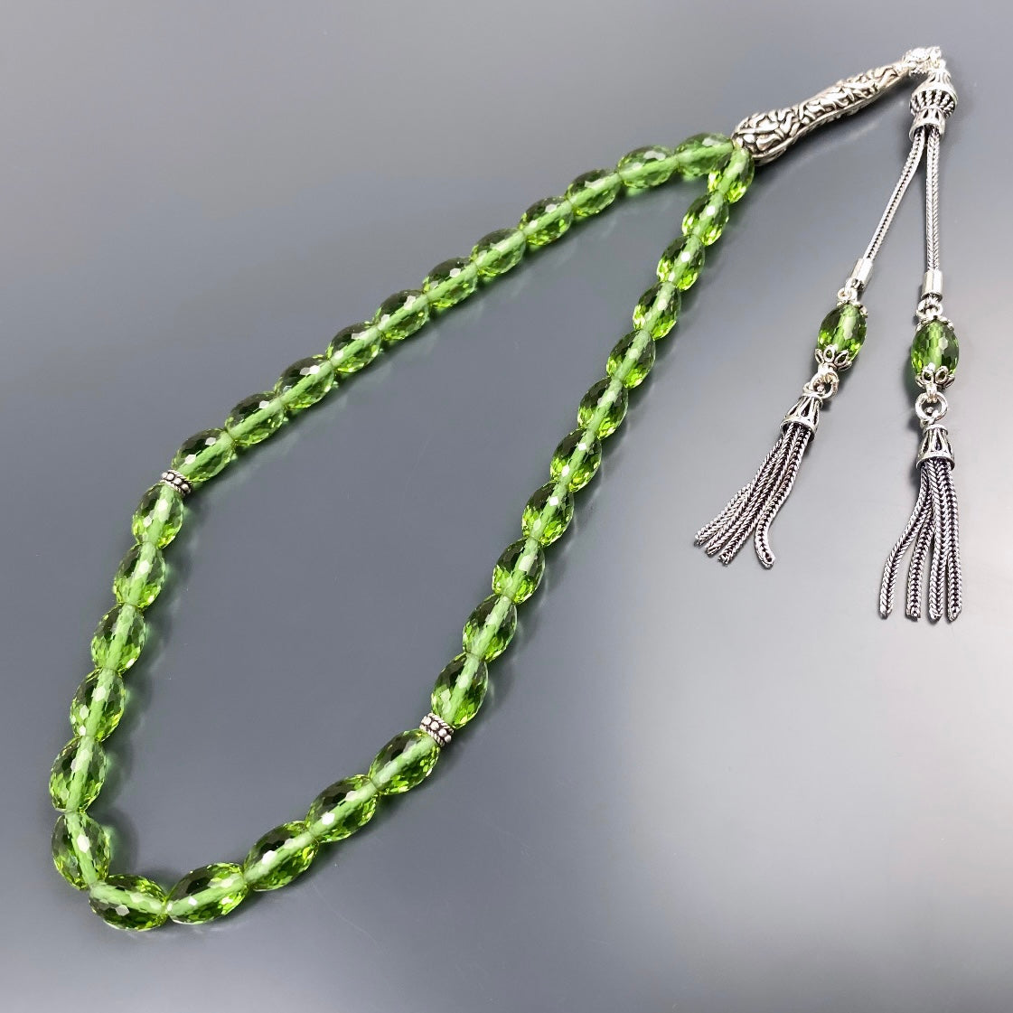 Zultanit Tesbih Farbwechsel Gebetskette 925 Silber