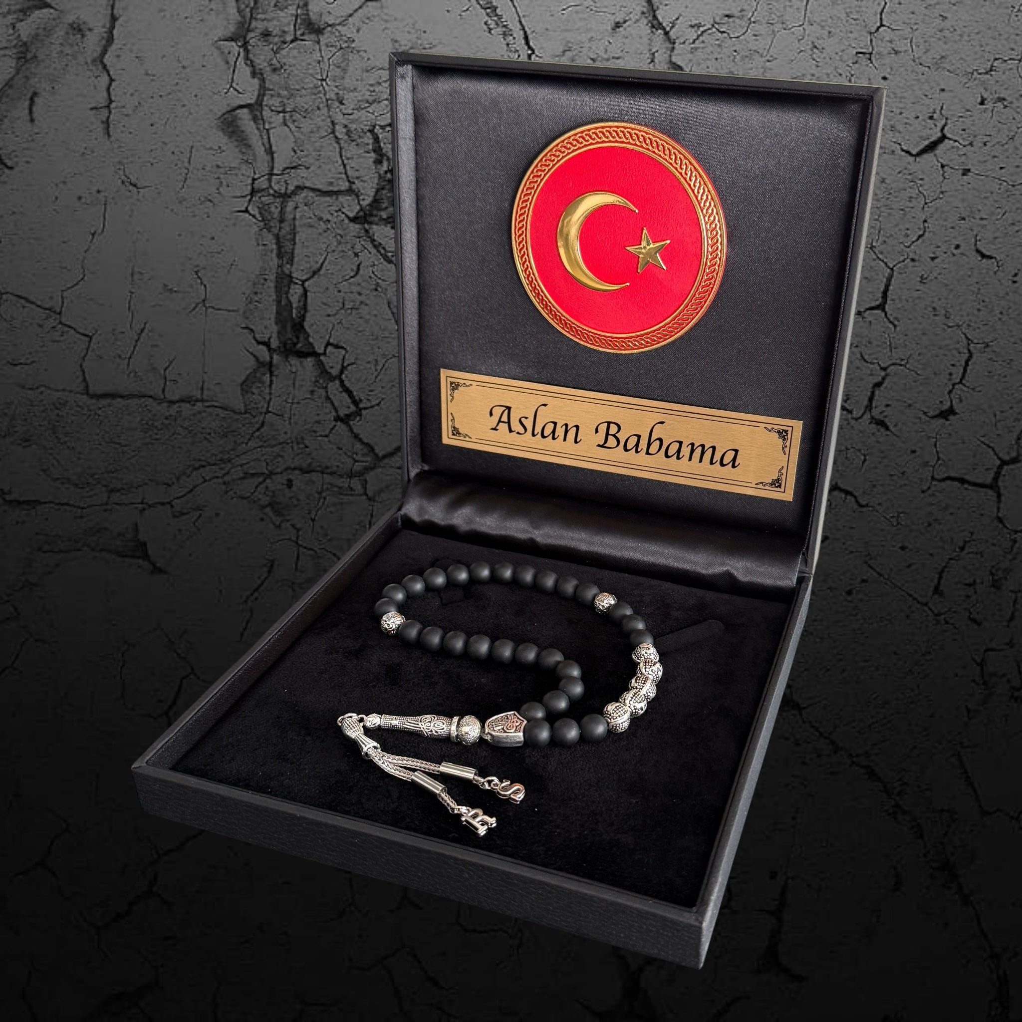 Ay Yildiz türkei box geschenk tesbih mit namen