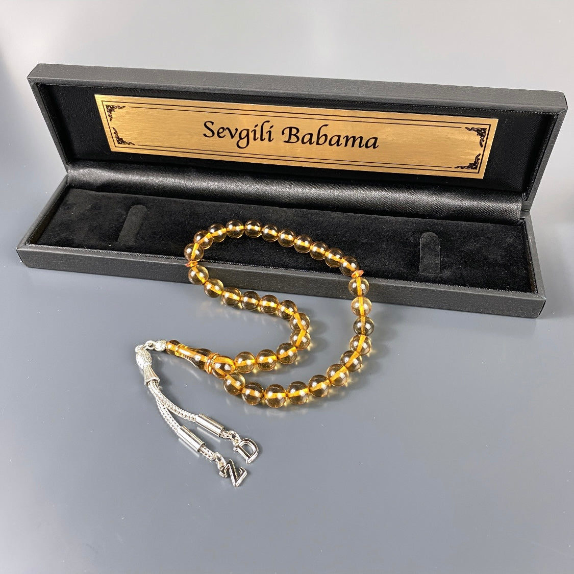 Tesbih mit Wunschtext Box als Geschenk für besondere Anlässe